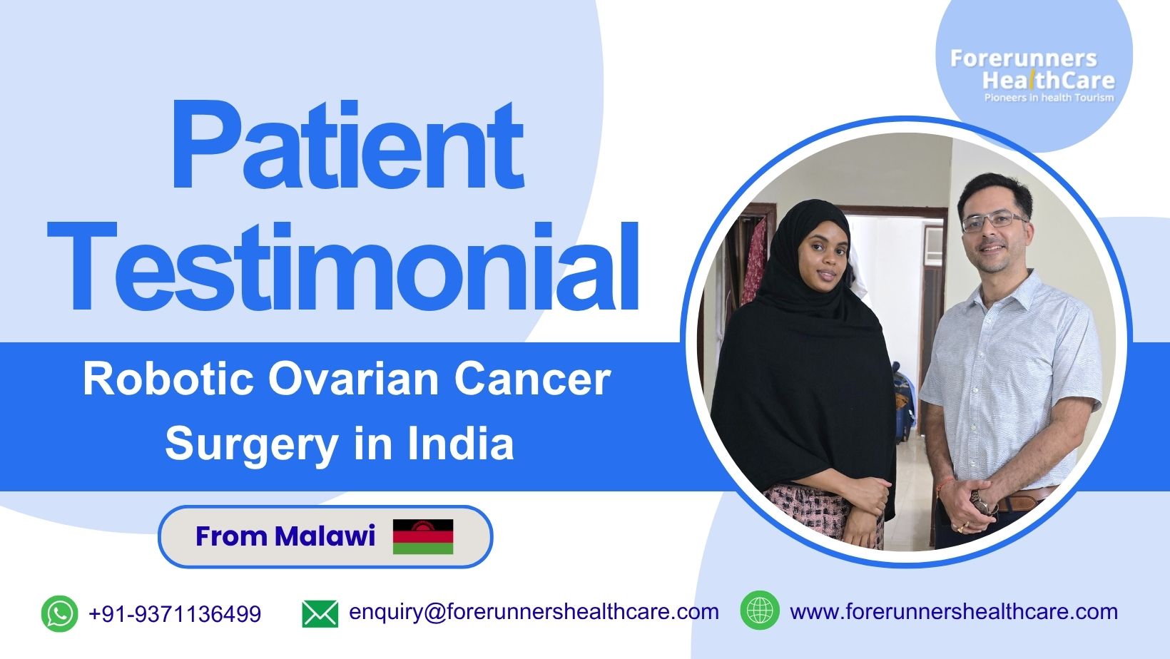 Malawi Patient Testimonial: Successful Robotic Ovarian Cancer Surgery in India