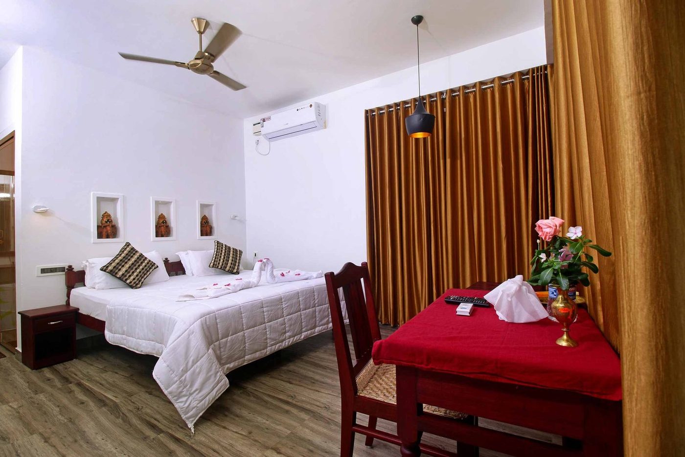 An Air-Conditioned Guest Room At Dr. Franklin’s Panchakarma Institute