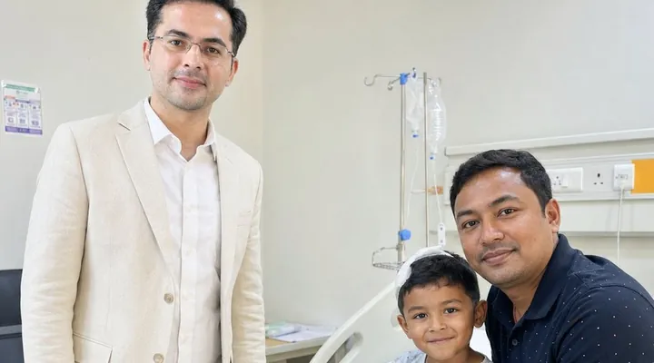 Mr. Arjun Kumar From Fiji After Hydrocephalus Surgery In India