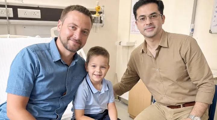 Mr. Maksym Shevchenko From Ukraine After Pediatric Liver Transplant In India