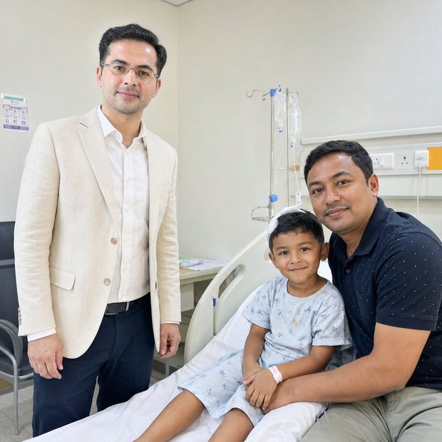 Mr. Arjun Kumar From Fiji After Hydrocephalus Surgery In India