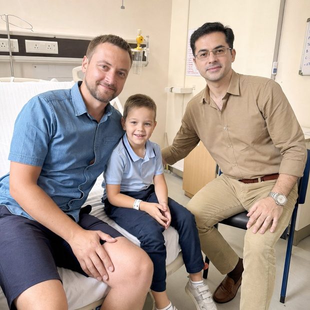 Mr. Maksym Shevchenko From Ukraine After Pediatric Liver Transplant In India